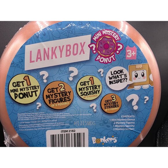 Lankybox Mini Mystery Donut Surprise Set Toy Figures Squishy & Stickers 3+ Age - Picture 4 of 4